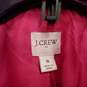 J Crew Women Pink Zip Up Wool Blend Coat Sz 8 NWT image number 5