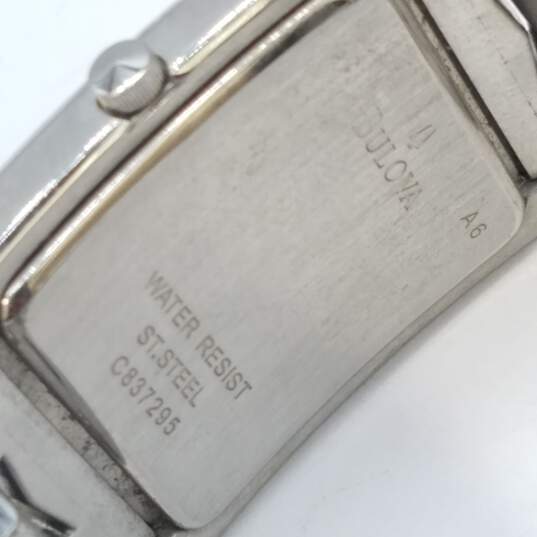 Bulova C837295 27mm WR St. Steel Blue Dial Analog Watch 98g image number 4