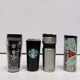 Starbucks Stainless Steel Travel Tumblers Assorted 4pc Lot