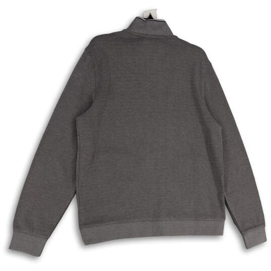 NWT Mens Gray Purple Mock Neck Long Sleeve Pockets Full-Zip Jacket Size M image number 2