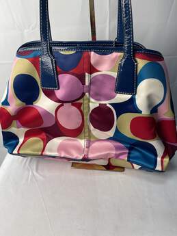 Certified Authentic  Coach Multicolor Tote Handbag alternative image