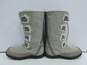 Nine West Girls Beige Polyester Suede Boots Size 2 image number 3