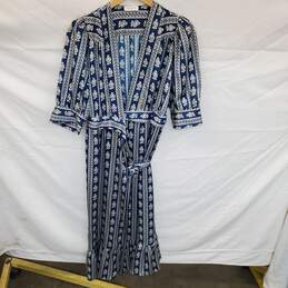 Wm SANDRO Enrika Dress Silk Short Puff Sleeves Sz L