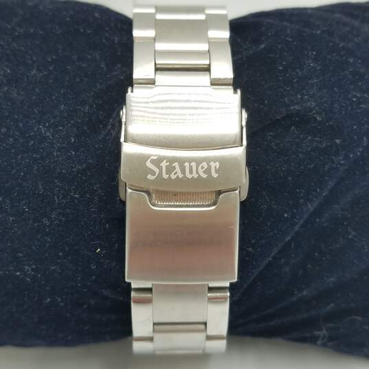 Stauer Blue Dial, Bezel Diver Stainless Steel Watch image number 5