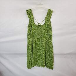 Reformation Green Floral Patterned Sleeveless Sheath Dress WM Size 12 alternative image