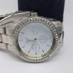 American Eagle 14970 37mm St Steel Chrono Round Silver Tone Women's Watch 105g alternative image