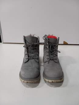 Timberland Women's Gray Nubuck Leather Boots A1517 Size 8 alternative image