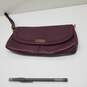 Wm COACH Purple Leather Wristlet Purse Bag image number 1