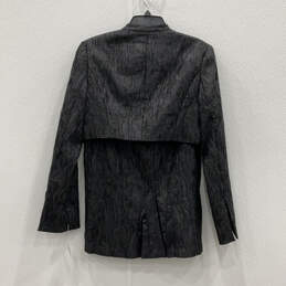 NWT Womens Black Jacquard Long Sleeve Skirt Suit Two Piece Set Size 8 alternative image