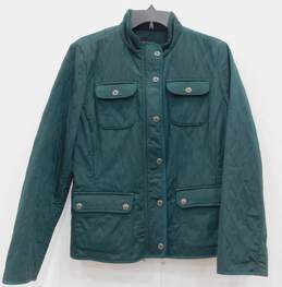 Talbots Petites Women's Green Jacket Size Medium