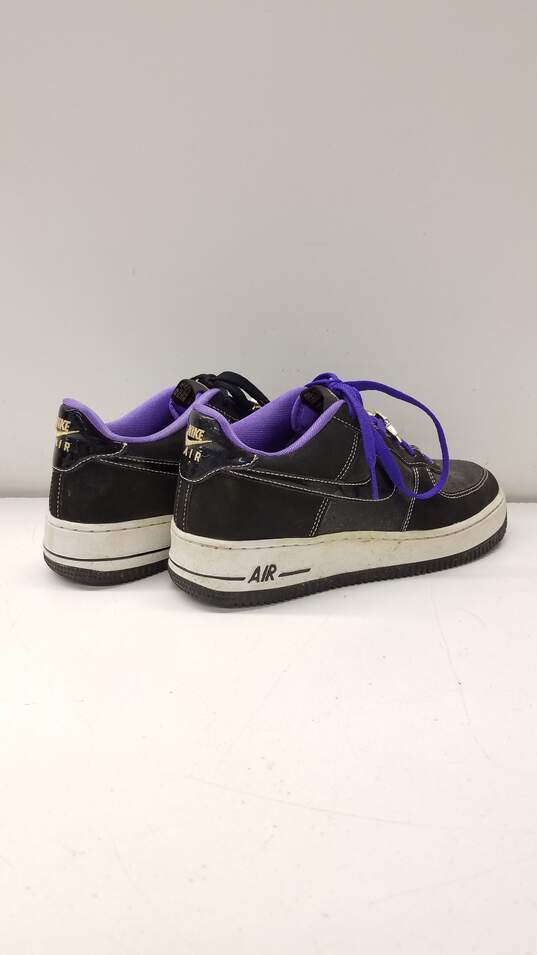 Nike Air Force 1 Low '07 LV8 World Champ Lakers (GS) Athletic Shoes Black  Purple DQ0300-001 Size 6.5Y Women's Size 8