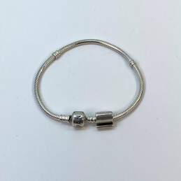 Designer Pandora S925 ALE Sterling Silver Snake Chain Beaded Charm Bracelet alternative image