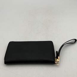 Tory Burch Womens Black Leather Credit Card Holder Wristlet Wallet alternative image