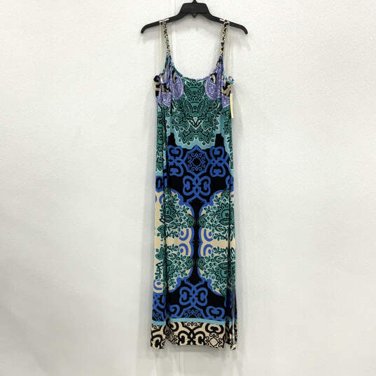 NWT Womens Multicolor Printed Sleeveless Scoop Neck Slip Dress Size XL image number 2
