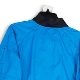 Womens Blue Dri-Fit Long Sleeve Activewear Full-Zip Jacket Size Large alternative image