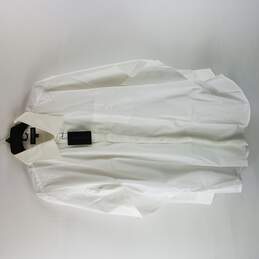Karl Mitchell Mens White Dress Shirt Size 17