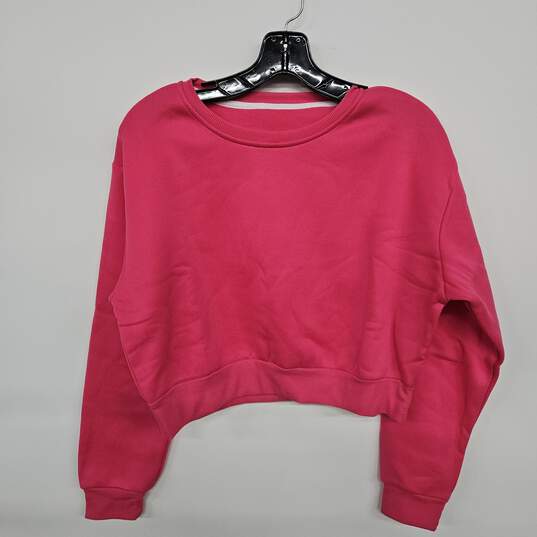 Buy the Pink Crop Sweater | GoodwillFinds