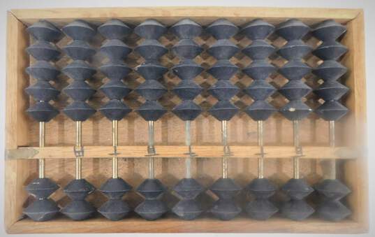 Vintage Wood Abacus Made in Japan 9 Rows image number 1