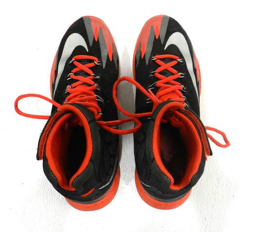 Nike Zoom HyperRev Black Red Men's Shoe Size 9.5 image number 2