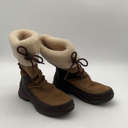 Womens Australia Orellen 1005624 Brown Thinsulate Fur Winter Boots Size 8.5 image number 1