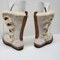 Wm The North Face Primaloft White Brown Insulated Boots Sz 6 image number 2
