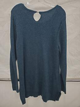 Simply Vera Women Peacock Sparkle Knit SWEATER Size XL Used alternative image