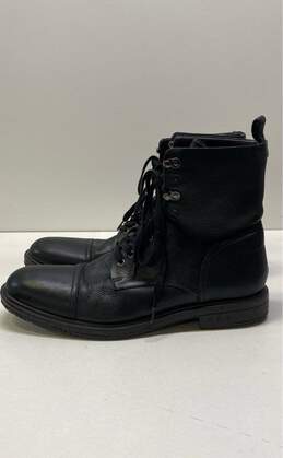 John Varvatos Leather Combat Boots Black 13 alternative image