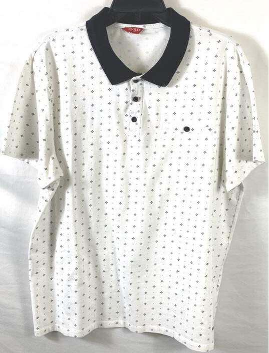 Guess Men White Polo Shirt XL image number 1