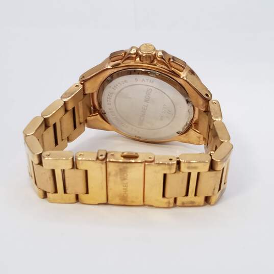 Michael Kors MK5757 43mm Rose Gold Tone Chrono Watch 150g image number 3