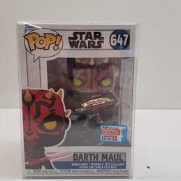 Funko Pop! Star Wars Dark Maul #647 NYCC 2023 Limited Edition with Protector