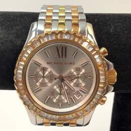 Designer Michael Kors MK-5876 Two-Tone Stainless Steel Analog Wristwatch