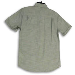 NWT Mens Green Collared Pocket Short Sleeve Button-Up Shirt Size Small alternative image