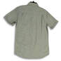 NWT Mens Green Collared Pocket Short Sleeve Button-Up Shirt Size Small image number 2