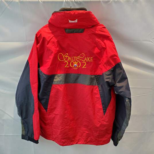 Vintage Marker Mountain Gear Salt Lake 2002 Olympics Coat Jacket NWT Size L image number 2