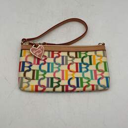 Dooney & Bourke Womens Multicolor Inner Pocket Zipper Wristlet Clutch Wallet alternative image