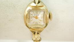 Vintage Wittnauer 14K Yellow Gold Case GF Band 17 Jewels Swiss Watch 13.1g