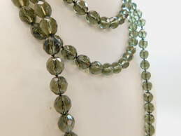 Heidi Daus for Jim Walters Icy Smoky Crystal Necklace 156.8g