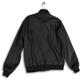 NWT AG Milano Mens Black Mock Neck Long Sleeve Full-Zip Bomber Jacket Size XL alternative image