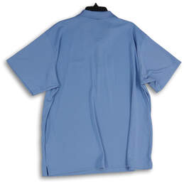 NWT Mens Blue Spread Collar Short Sleeve Golf Polo Shirt Size XXL alternative image