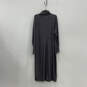 NWT Womens Gray Long Sleeve Cowl Neck Cutout Pullover Maxi Dress Size 22/24 image number 2