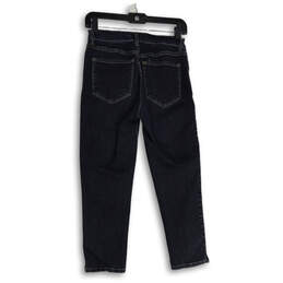 Womens Blue Denim Medium Wash Pockets Stretch Ankle Jeans Size 2 Petites alternative image