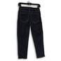 Womens Blue Denim Medium Wash Pockets Stretch Ankle Jeans Size 2 Petites image number 2