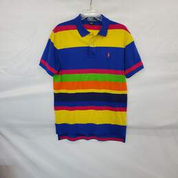 Polo Ralph Lauren Vintage Cotton Multicolor Stripe Top MN Size M
