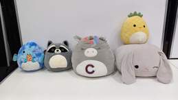 Bundle Of 5 Assorted Squishmallow Plush Toys