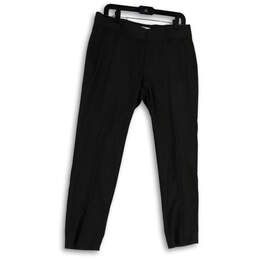 Womens Gray Flat Front Slash Pockets Formal Skinny Leg Dress Pants Size 8