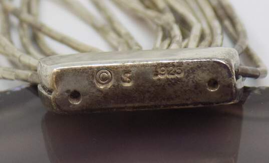 Southwestern Artisan 925 20 Strand Liquid Silver Bracelet for Repair 20.1g image number 3