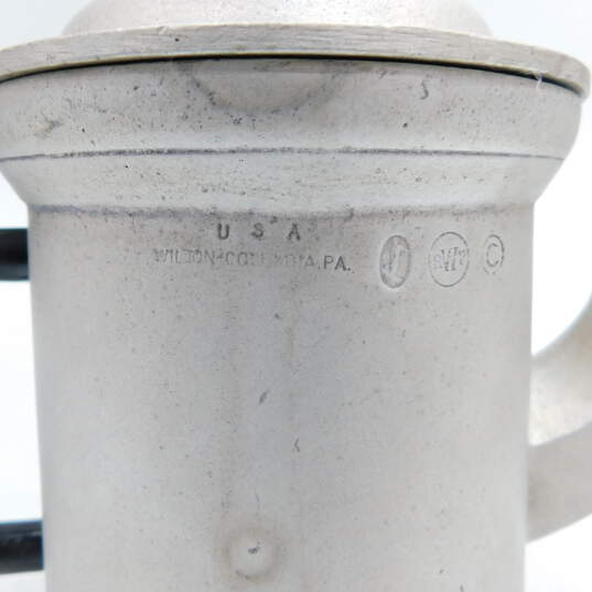 Armtale Pewter Hinged Lid Coffee Pot Black Handle image number 3