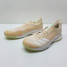 Adidas Women's Crazyflight X 3 Linen/Green Glow Volleyball Shoes Size 11 EF0129