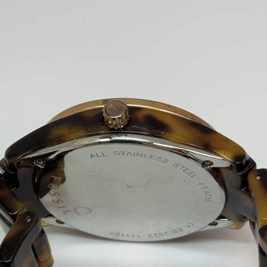 Designer Fossil Chronograph Round Dial Adjustable Strap Analog Wristwatch image number 4