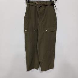 Zara Women's Green Capri Pants Size XS NWT